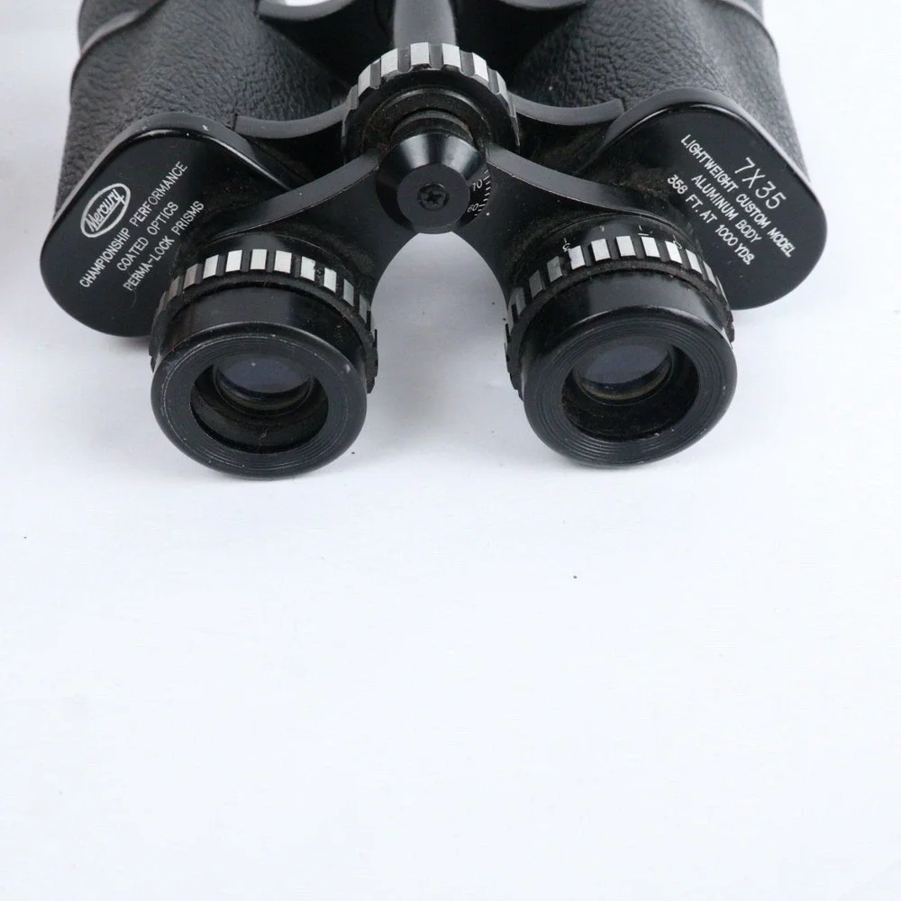 VTG MERCURY 7X35 Binoculars & Case 358 FT @ 1000 YDS Coated Optics